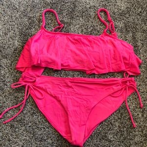 Hot pink ROXY SWIM WEAR. Size medium